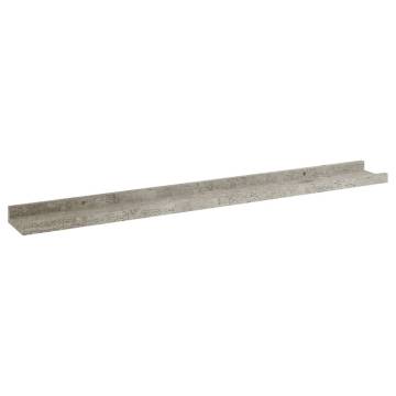 Concrete Grey Wall Shelves - 2 pcs | Ideal for Stylish Storage