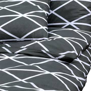 Duvet Cover Set Grey 135x200 cm Cotton - Soft & Elegant