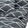 Duvet Cover Set Grey 135x200 cm Cotton - Soft & Elegant