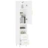 Elegant Highboard in White - 34.5x34x180 cm | HipoMarket