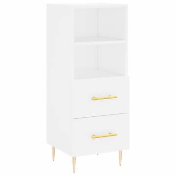 Elegant Highboard in White - 34.5x34x180 cm | HipoMarket