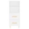 Elegant Highboard in White - 34.5x34x180 cm | HipoMarket