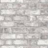 Noordwand Wallpaper Homestyle Brick Wall Grey and Off-white Colour grey and off-white Quantity in Package 1 