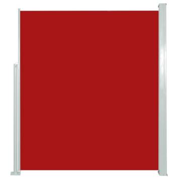 Patio Retractable Side Awning 160x300 cm Red | HipoMarket