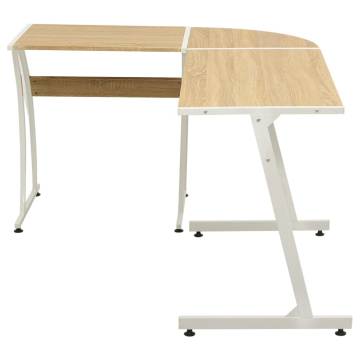 L-Shaped Oak Corner Desk - Stylish & Durable Office Furniture