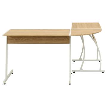 L-Shaped Oak Corner Desk - Stylish & Durable Office Furniture