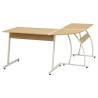 L-Shaped Oak Corner Desk - Stylish & Durable Office Furniture