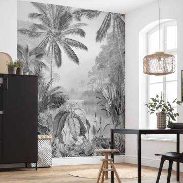 Komar Photo Mural Lac Tropical Black & White - 200x270 cm