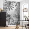 Komar Photo Mural Lac Tropical Black & White - 200x270 cm