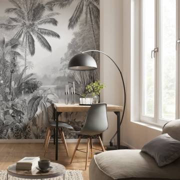 Komar Photo Mural Lac Tropical Black & White - 200x270 cm