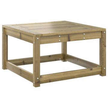 Garden Footstool with Cushions - Impregnated Wood Pine