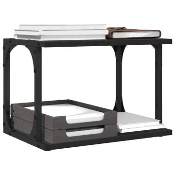 2-Tier Black Printer Stand | Organize Your Workspace - HipoMarket