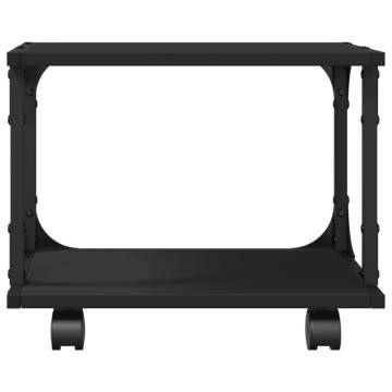 2-Tier Black Printer Stand | Organize Your Workspace - HipoMarket