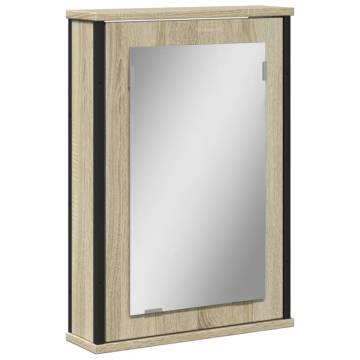 Sonoma Oak Bathroom Mirror Cabinet – 42x12x60 cm