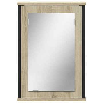 Sonoma Oak Bathroom Mirror Cabinet – 42x12x60 cm