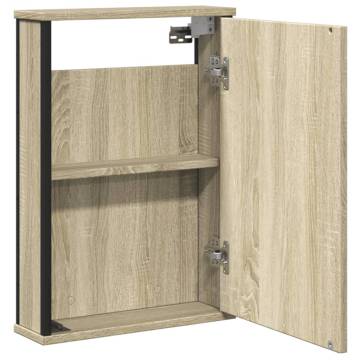 Sonoma Oak Bathroom Mirror Cabinet – 42x12x60 cm