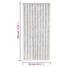 Fly Curtain Light Grey & White 56x185 cm | Insect Protection