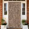 Fly Curtain Beige and Dark Brown 56x185 cm Chenille Colour beige and dark brown Size 56 x 185 cm 