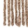 Fly Curtain Beige & Dark Brown 56x185 cm - Chenille Solution