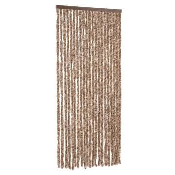 Fly Curtain Beige & Dark Brown 100x230 cm | Insect Protection