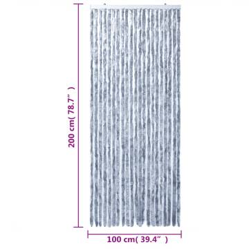 Fly Curtain Silver 100x200 cm | Keep Insects Out Safely