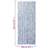 Fly Curtain Silver 100x200 cm | Keep Insects Out Safely