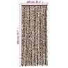 Fly Curtain Brown & White 100x200 cm - Keep Insects Out