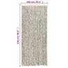 Fly Curtain in Light & Dark Grey - 100x230 cm Chenille