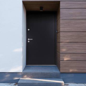 Elegant Anthracite Aluminium Front Door 90x200 cm