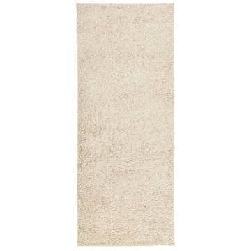 Shaggy High Pile Modern Gold Rug 80x200 cm | Hipomarket UK