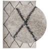 Shaggy Rug High Pile Beige & Anthracite 140x200 cm - Hipo Market