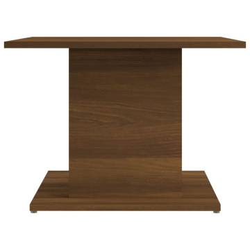 Stylish Brown Oak Coffee Table - 55.5x55.5x40 cm