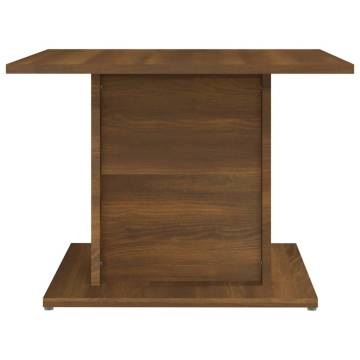 Stylish Brown Oak Coffee Table - 55.5x55.5x40 cm