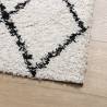 Shaggy Rug High Pile Cream & Black 80x150 cm - Hipomarket