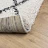 Shaggy Rug High Pile Cream & Black 160x160 cm | Hipo Market