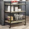 Kitchen Trolley Sonoma Oak 65x40x86.5 cm Engineered Wood Colour sonoma oak 