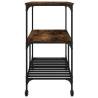 Kitchen Trolley Smoked Oak - Durable & Stylish Storage Solution