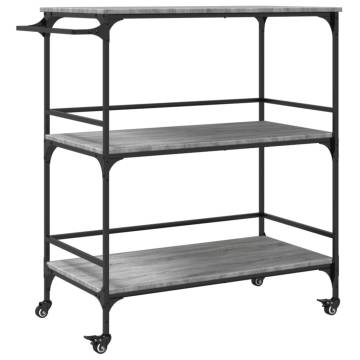 Kitchen Trolley Grey Sonoma - Stylish Storage Solution