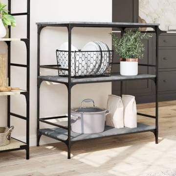 Kitchen Trolley Grey Sonoma - Stylish Storage Solution