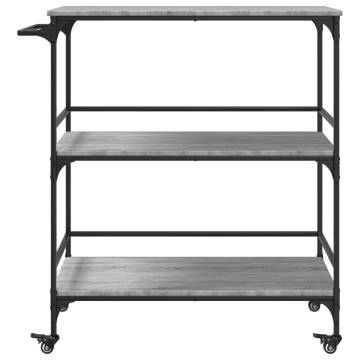 Kitchen Trolley Grey Sonoma - Stylish Storage Solution