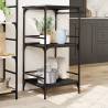 Kitchen Trolley Black 60.5x50x105 cm - Stylish Storage Solution