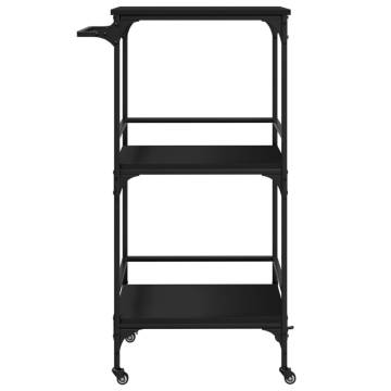 Kitchen Trolley Black 60.5x50x105 cm - Stylish Storage Solution