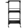 Kitchen Trolley Black 60.5x50x105 cm - Stylish Storage Solution