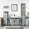 4 Piece Bathroom Cabinet Set - Grey Sonoma Engineered Wood