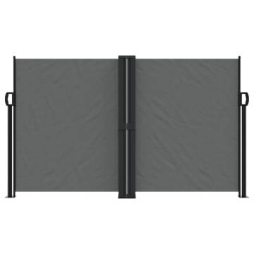 Retractable Side Awning Anthracite 140x1200 cm | Hipo Market