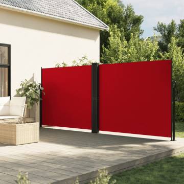 Retractable Side Awning Red 160x1200 cm - HipoMarket UK