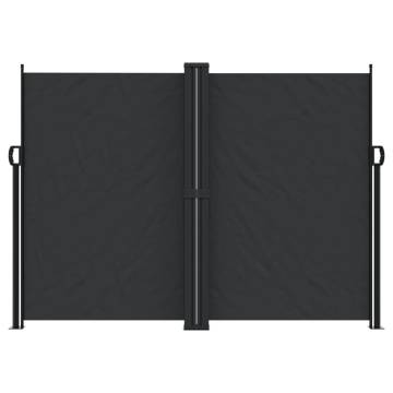 Retractable Side Awning Black 180x1200 cm | HipoMarket