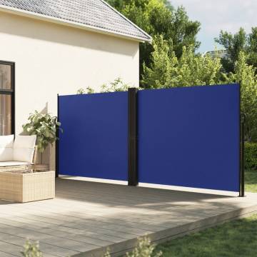 Retractable Side Awning Blue 180x1200 cm - Privacy Screen