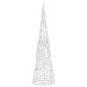 Acrylic Decorative Pyramid LED Light Cone - 120 cm Cold White