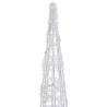 Acrylic Decorative Pyramid LED Light Cone - 120 cm Cold White